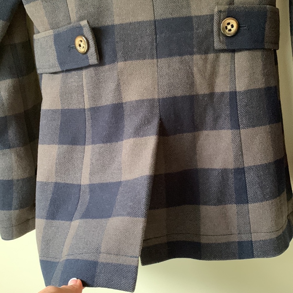Fossil plaid double breasted coat - Picture 11 of 13